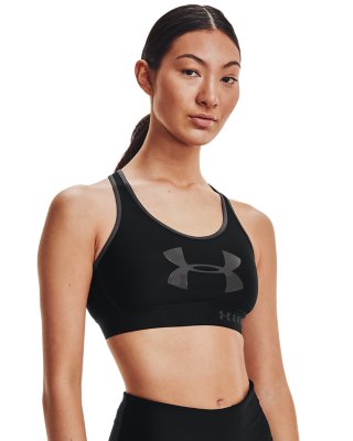 Under Armour Womens Keyhole Green Ladies Mid Gym Fitness Running Sports Bra